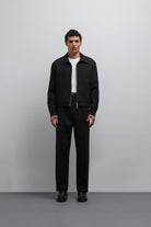 Antioch-Siyah Fermuarlı Mevsimlik Erkek Mont-Mont-3-Milagron.com