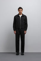 Antioch-Siyah Fermuarlı Mevsimlik Erkek Mont-Mont-4-Milagron.com