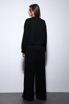 Antioch-Siyah Geniş Paça Relaxed Kadın Takım-Takım-8-Milagron.com