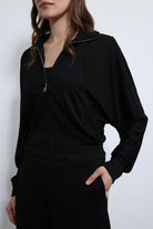 Antioch-Siyah Geniş Paça çizgili Eşofman Takım-Takım-7-Milagron.com