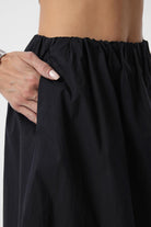 Antioch-Siyah Kadın Balon Midi Etek-Etek-3-Milagron.com