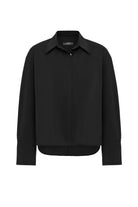 Antioch-Siyah Kadın Basic Poplin Gömlek-Gömlek-6-Milagron.com