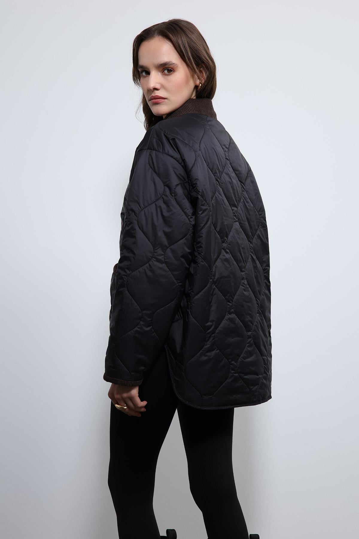 Antioch-Siyah Kontrast Yaka Desenli Mont-Mont-7-Milagron.com