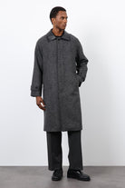 Antioch-Siyah Kontrast Yaka Erkek Kaban-Kaban-3-Milagron.com