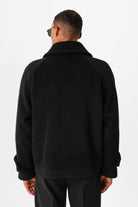 Antioch-Siyah Kruvaze Crop Fit Erkek Mont-Mont-6-Milagron.com
