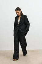 Antioch Siyah Kruvaze Kadın Blazer