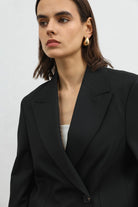 Antioch Siyah Kruvaze Kadın Blazer