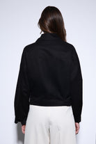 Antioch-Antioch Siyah Kruvaze Kısa Kadın Trençkot-Trençkot-6-Milagron.com