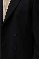 Antioch Siyah Kruvaze Relaxed Fit Erkek Blazer Ceket
