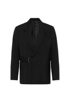 Antioch-Siyah Kuşaklı Relax Fit Erkek Blazer Ceket-Blazer Ceket-6-Milagron.com