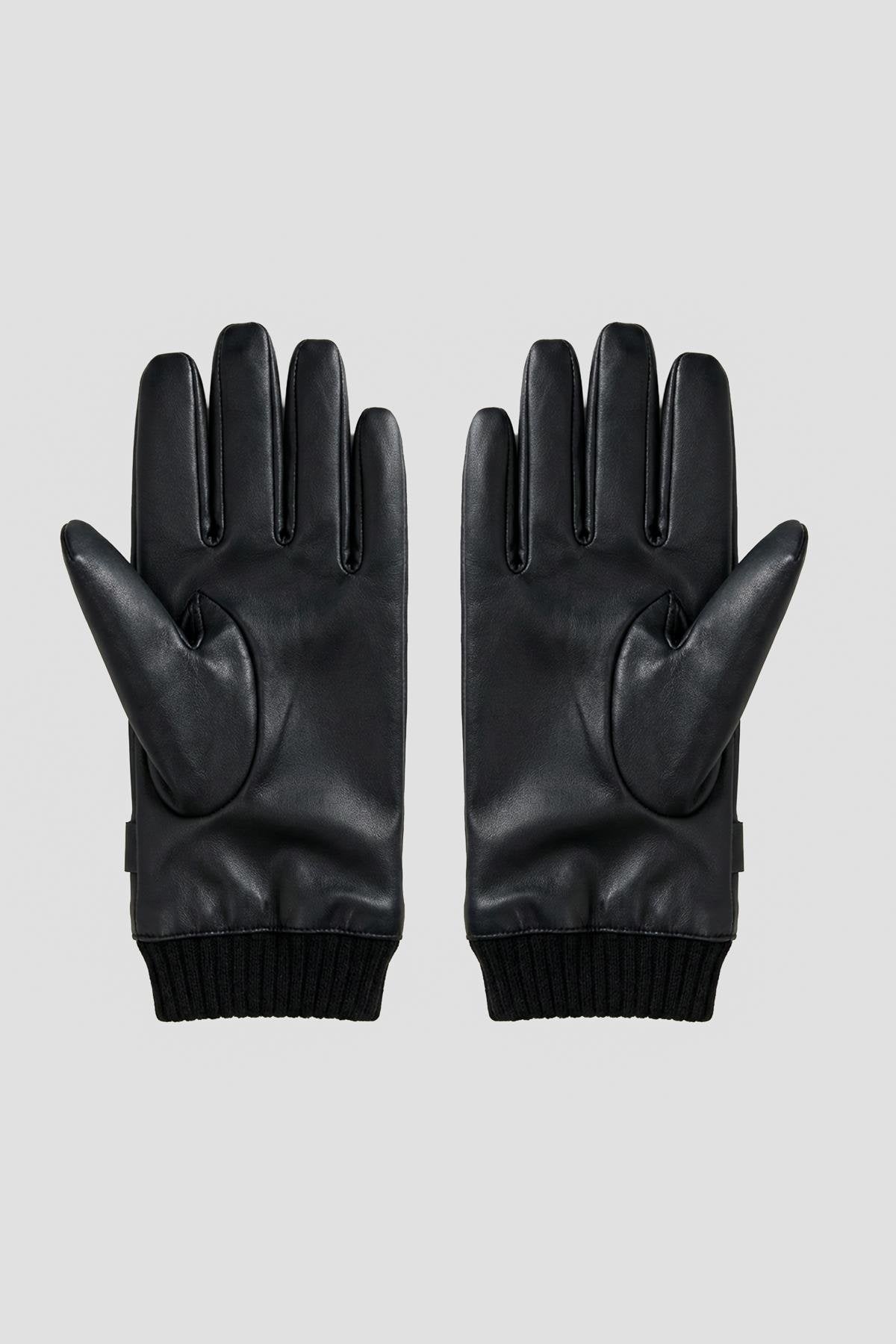 Antioch-Siyah Lastikli Suni Deri Eldiven-Eldiven-4-Milagron.com