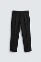Antioch Siyah Lyocell Relaxed Fit Pileli Erkek Pantolon