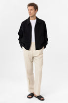 Antioch-Siyah Mevsimlik Relax Fit Erkek Mont-Mont-2-Milagron.com