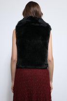 Antioch-Siyah Peluş Görünümlü Yelek-Yelek-7-Milagron.com