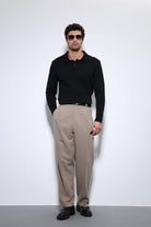 Antioch-Siyah Polo Yaka Basic Erkek Kazak-Kazak-1-Milagron.com