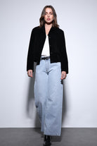 Antioch-Antioch Siyah Püskül Detaylı Süet Kadın Ceket-Ceket-3-Milagron.com