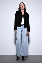 Antioch-Antioch Siyah Püskül Detaylı Süet Kadın Ceket-Ceket-4-Milagron.com