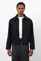 Antioch-Siyah Regular Fit Dokulu Erkek Mont-Mont-3-Milagron.com