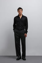 Antioch-Siyah Relax Fit Erkek Gömlek-Gömlek-1-Milagron.com