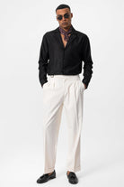 Antioch-Siyah Relax Fit Erkek Gömlek-Gömlek-3-Milagron.com