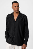 Antioch-Siyah Relax Fit Erkek Gömlek-Gömlek-4-Milagron.com