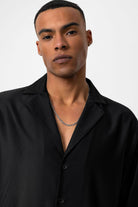 Antioch-Siyah Relax Fit Erkek Gömlek-Gömlek-5-Milagron.com