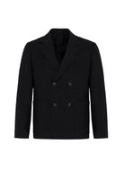 Antioch-Siyah Relax Fit Keten Karışımlı Erkek Blazer Ceket-Blazer Ceket-5-Milagron.com