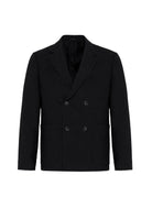 Antioch Siyah Relax Fit Keten Karışımlı Erkek Blazer Ceket