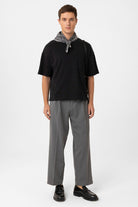 Antioch-Siyah Relaxed Basic Erkek T Shirt-T-Shirts-2-Milagron.com