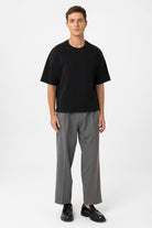 Antioch-Siyah Relaxed Basic Erkek T Shirt-T-Shirts-3-Milagron.com