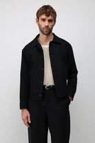 Antioch Siyah Relaxed Fit Baharlık Erkek Mont