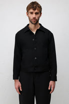 Antioch Siyah Relaxed Fit Baharlık Erkek Mont