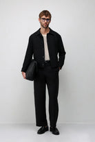 Antioch Siyah Relaxed Fit Baharlık Erkek Mont