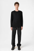 Antioch-Siyah Relaxed Fit Basic Erkek T Shirt-T-Shirts-3-Milagron.com