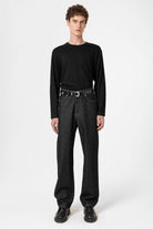 Antioch-Siyah Relaxed Fit Basic Erkek T Shirt-T-Shirts-4-Milagron.com