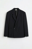 Antioch Siyah Relaxed Fit Erkek Blazer Ceket