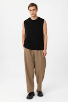 Antioch Siyah Relaxed Fit Erkek Kolsuz T-Shirt