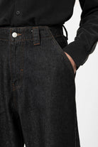 Antioch-Siyah Relaxed Fit Erkek Kot Pantolon-Kot Pantolon-6-Milagron.com