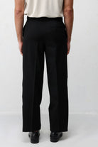 Antioch Siyah Relaxed Fit Kemerli Erkek Pantolon