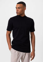 Antioch-Siyah Slim Fit Basic T Shirt-T-Shirts-4-Milagron.com