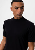 Antioch-Siyah Slim Fit Basic T Shirt-T-Shirts-5-Milagron.com
