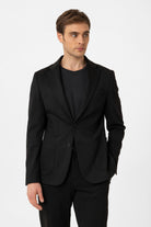 Antioch-Siyah Slim Fit Comfort Erkek Takım-Takım Elbise-4-Milagron.com