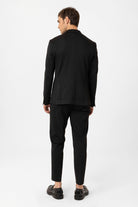 Antioch-Siyah Slim Fit Comfort Erkek Takım-Takım Elbise-7-Milagron.com