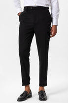 Antioch-Siyah Slim Fit Duble Paça Erkek Pantolon-Pantolon-1-Milagron.com