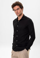 Antioch-Siyah Slim Fit Erkek Gömlek-Gömlek-1-Milagron.com