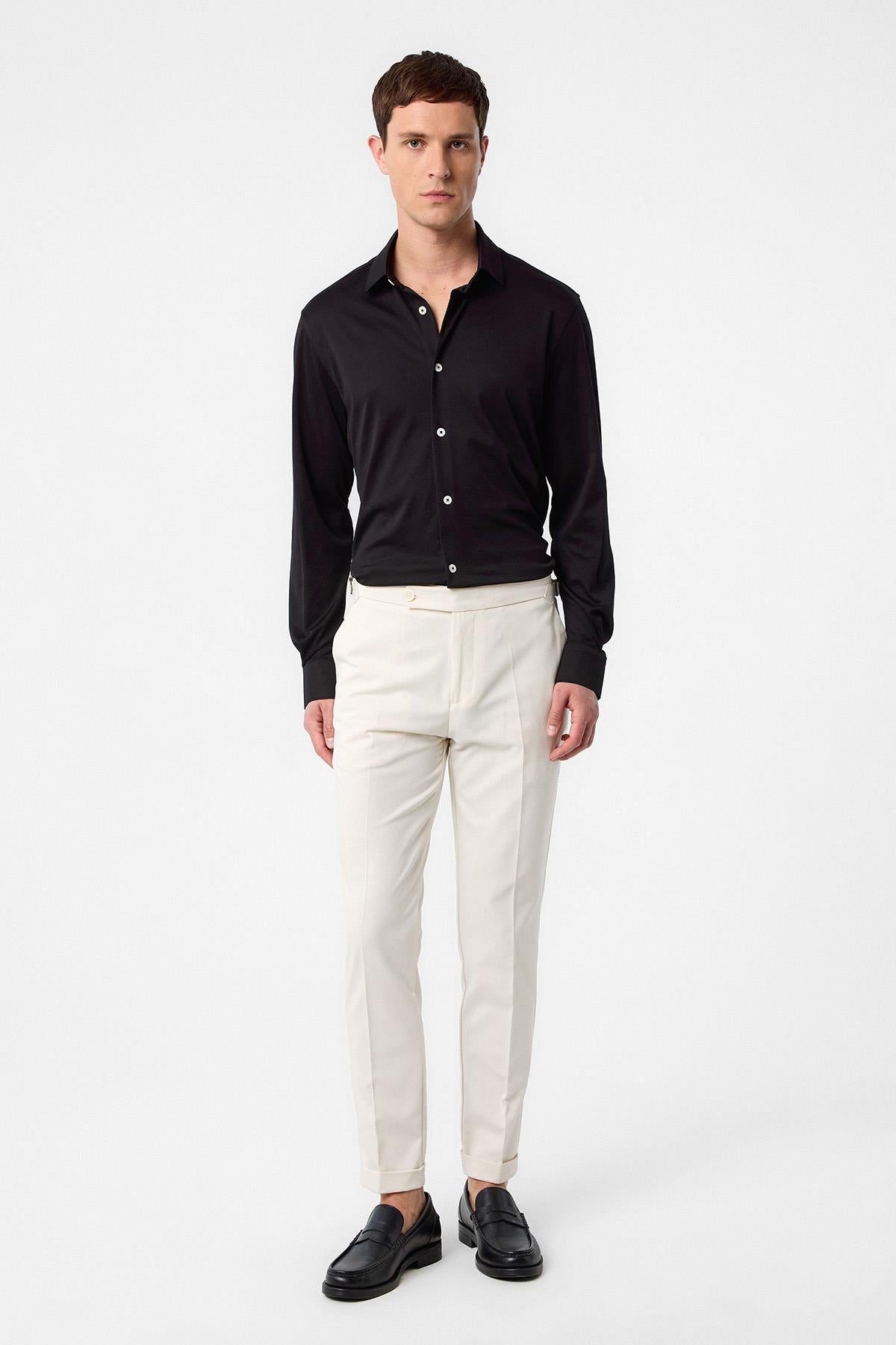 Antioch Siyah Slim Fit Erkek Gömlek