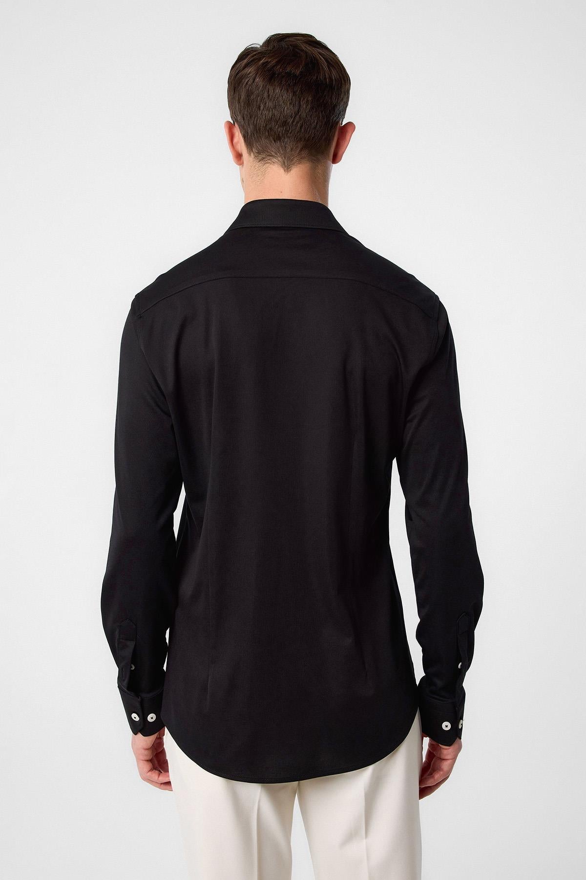 Antioch Siyah Slim Fit Erkek Gömlek