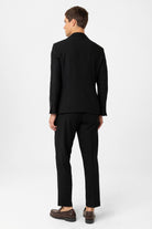 Antioch-Siyah Slim Fit Klasik Erkek Takım-Takım Elbise-6-Milagron.com