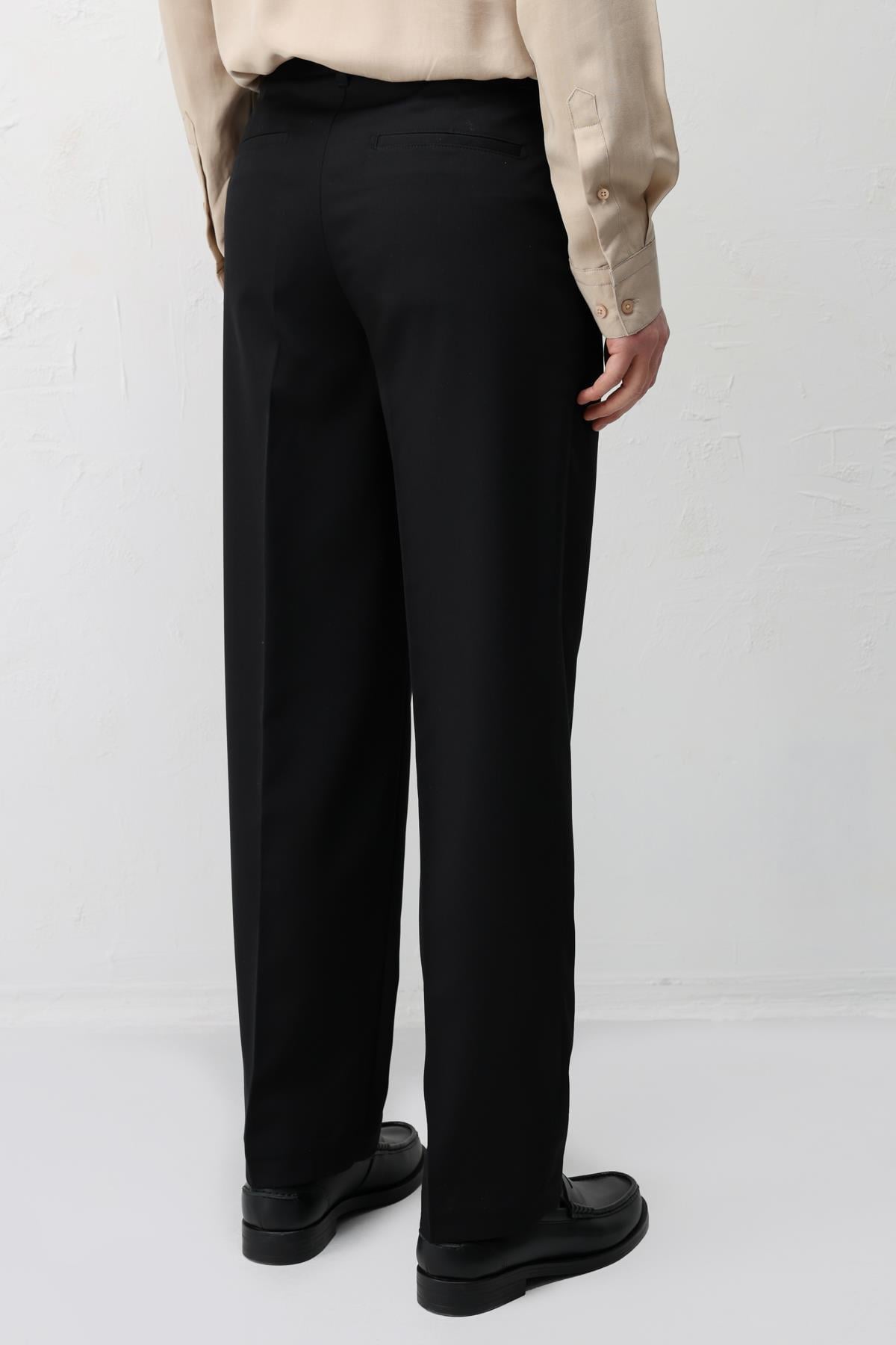 Antioch Siyah Straight Fit Erkek Pantolon