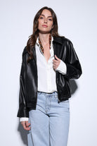 Antioch-Antioch Siyah Suni Deri Bomber Ceket-Ceket-1-Milagron.com